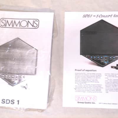 Vintage 1980's SIMMONS SDS-1 Digital EPROM Drum Pad w/Manual & SIMMONS Power Supply * FULLY TESTED * image 9