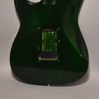 Unbranded S-Style Guitar Body HSH Floyd Rose Translucent Green image 2