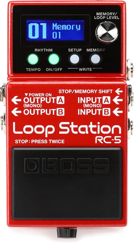 Boss RC-5 Loop Station Compact Phrase Recorder Pedal (5-pack) Bundle image 1