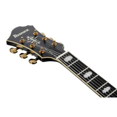 Ibanez PM3C Pat Metheny Signature Hollow Body Guitar w/ Hardshell Case - Black Low Gloss image 9