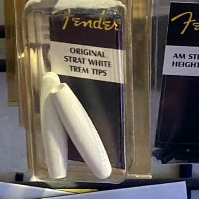 Fender Original Strat White Trem Tips - White image 1