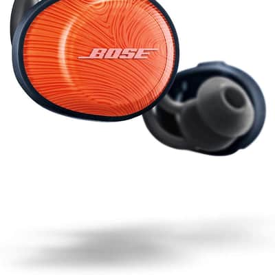 Bose - Soundsport Free Wireless Headphones True Wireless Earbuds - Orange/ Navy (Open Box) image 2