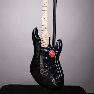 Squier Affinity Series Stratocaster FMT HSS Electric Guitar - Black Burst with Maple Fingerboard image 5