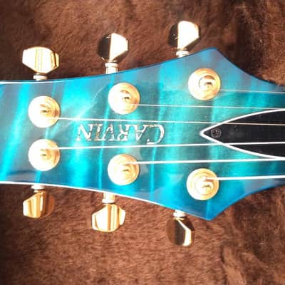 Carvin CT6 Aquaburst Quilt, Black Korina Electric Guitar image 10