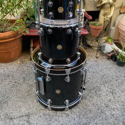 DW Collector's All Maple Shells Drum Kit 3 pc Piano Black 22/16/12 image 9