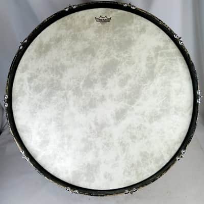 *Ludwig 14x28" Virgin 3Ply B/O Black Oyster Pearl Bass Drum 7/16/70 Bowling Ball image 7