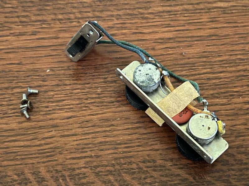 1965 1966 Fender Jazzmaster guitar set roller pots electronics image 1