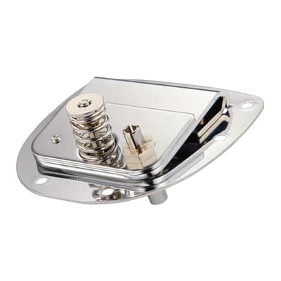 Jaguar / Jazzmaster Style Tremolo Vibrato Assembly with Locking Button - Chrome image 6