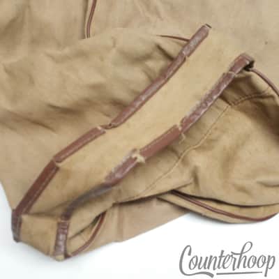 9x13" Canvas Fabric Tom Drum Case Soft Shell Vintage 30s-40s USA **repair zipper image 3