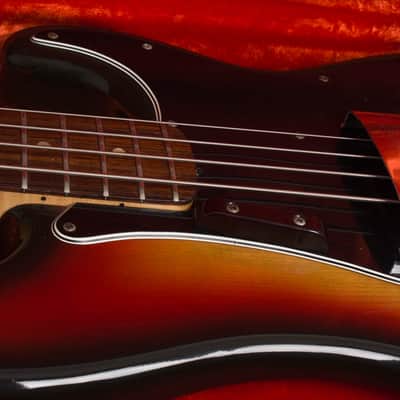 Fender  Precision Bass Solid Body Electric Bass Guitar (1976), ser. #76-51232, original black tolex hard shell case. image 14