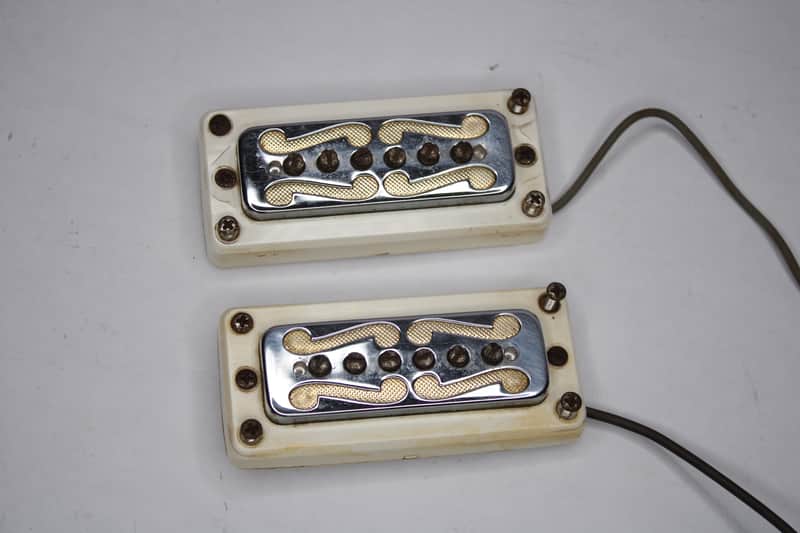 Vintage 60's Harmony Rocket DeArmond Goil Foil Pickup Set - 9.1k & 9.2k - image 1