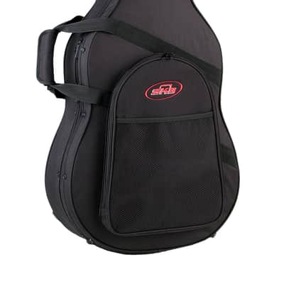Mint SKB Acoustic Soft Case with EPS Foam Interior/Nylon Exterior, Back Straps,Black image 4