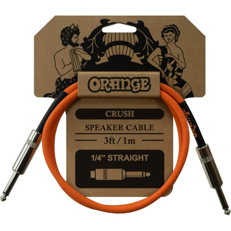 Orange CA040 Crush Speaker Cable, Jack, 0.9m/3ft image 1