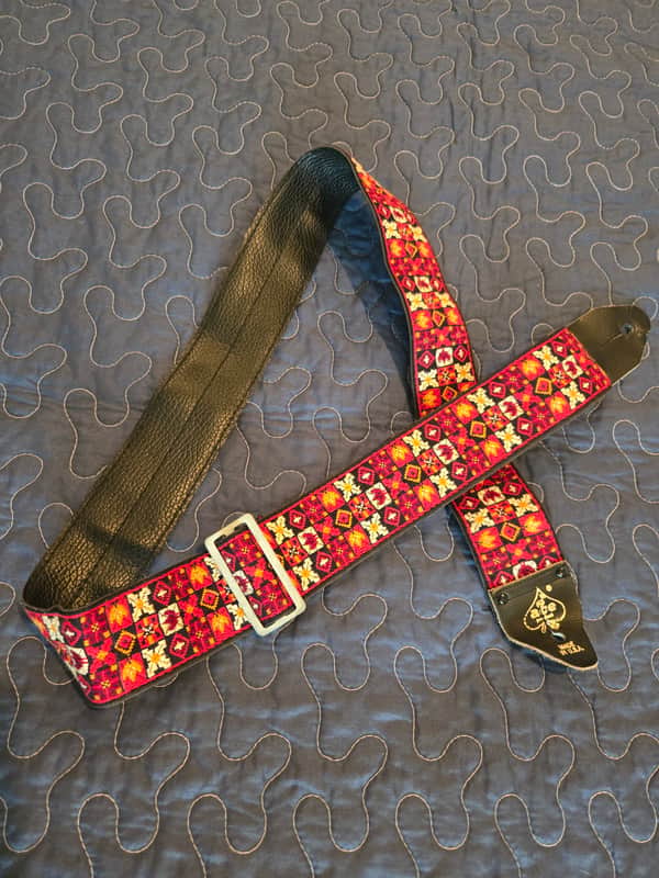 Vintage 1960's Ace Jimi Hendrix "Woodstock" Guitar Strap image 1