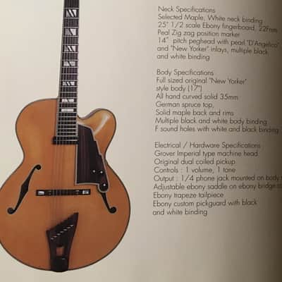 D’Angelico NYL-7 Seven String New Yorker Archtop 17" image 19