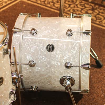 DW Performance White Marine Pearl Bop Drum Set - 14x18, 8x12, 14x14 image 2