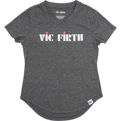 Mint Vic Firth Women's Logo T-Shirt Large Gray image 3