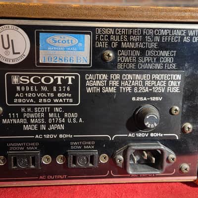 Recently Serviced! Vintage 1970s Scott R376 AM-FM Stereo Receiver Silverface image 11