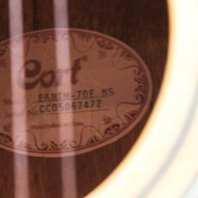 Cort Earth-70E NS Acoustic Electric Spruce Flame Top Guitar w/ gig bag image 5