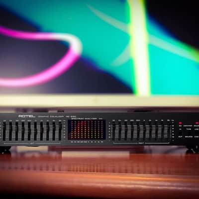 ROTEL RE-830 1982 Black 🔥RaRe🔥 Vintage Stereo Graphic Equalizer image 3