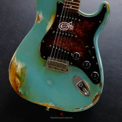 Fender Stratocaster Daphne blue Heavy Aged Relic image 7