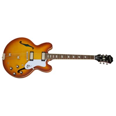 Epiphone Riviera Semi-Hollow Guitar w/ Mini Humbucker Pickups - Royal Tan image 3