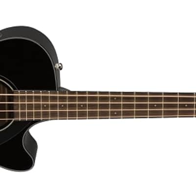 Fender CB-60SCE Acoustic Bass. Laurel FB, Black image 2