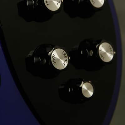 1986 Rickenbacker 620/12 string Midnight Blue BT Black binding + hardware image 11