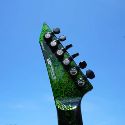 ESP USA V-II FR Alien Blood Splatter 6-String Electric Guitar w/ Hard Case (2025) image 14