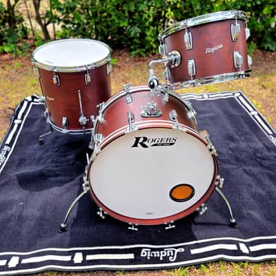 Rogers Cleveland 3-Piece Shell Pack in Satin Dark Mahogany, 22/13/16 image 1