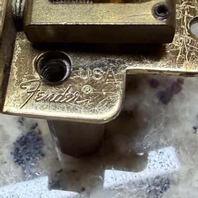 Fender Stratocaster Tremolo Bridge 80s - Brass image 9