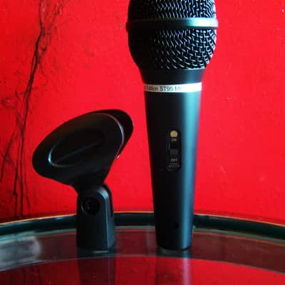Vintage 1990's Audio-Technica ST95 Mark II 1990's Black dynamic cardioid microphone Low Z w accessories # 2 image 9