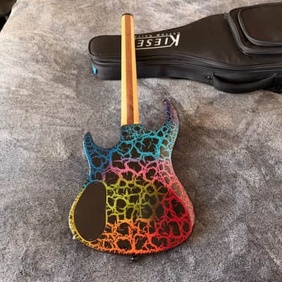 Kiesel Osiris Multiscale OM6 6-String Electric Guitar Crackle Finish USA American Fanned Frets 2020 image 12