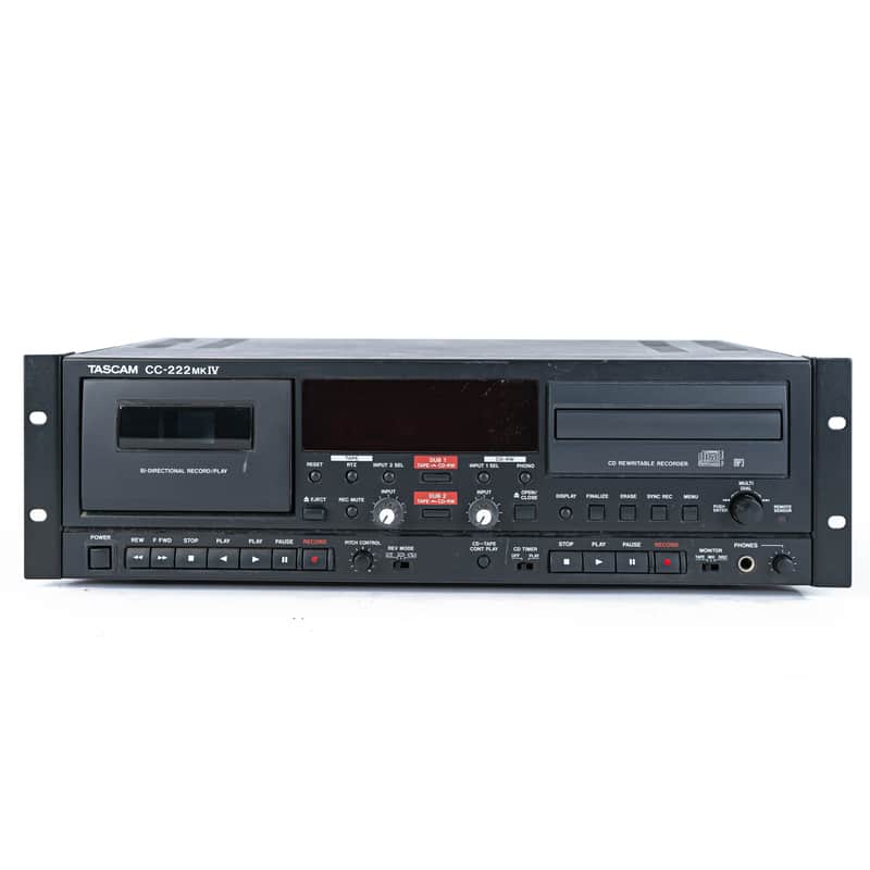 TASCAM CC-222 CC 222 MKIV Combination CD Recorder and Cassette Player Rackmount image 1