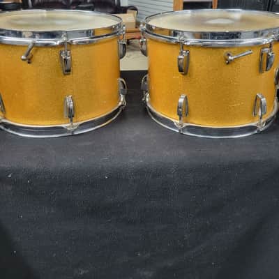 Ludwig Super Classic 1964-1965 - Gold Sparkle, 16” Floor Tom, 22” Bass, 2 12” Rack Toms, 14” snare image 16
