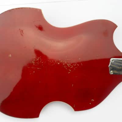 KENT  [Kawai/Teisco] 1967 Model 834  Violin-Shape HollowBody Cherry Red Stain - Original - Complete image 10