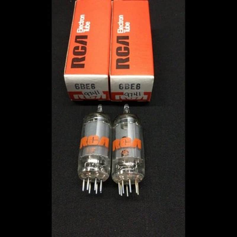 NOS NIB Pair RCA 6BE6 Vintage Radio Vacuum Tubes MINT Tested 9.9741 image 1