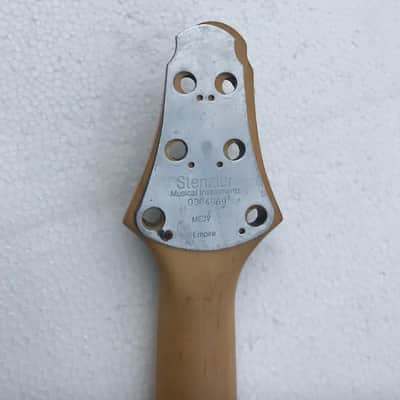 Glossy Black Maple Wood DIY Guitar Neck with Solid Body image 5