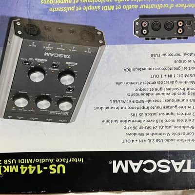 TASCAM US-144 MKII USB Audio Interface 2010s - Black image 2