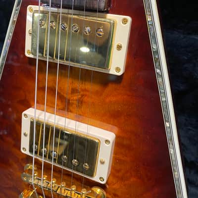 Video! 1981 Gibson Flying V "Conversion" Quilt Top w/ Matching Headstock image 6