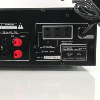 Kenwood Stereo Power Amplifier BASIC M1A Vintage 110 Watts per channel image 13
