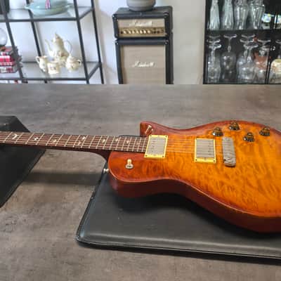 PRS Singlecut 20th Anniversary Artist 10 Top BIRDS IN FLIGHT 2006 AAA Amber Quilt USA American Single Cut Paul Reed Smith Guitar image 2