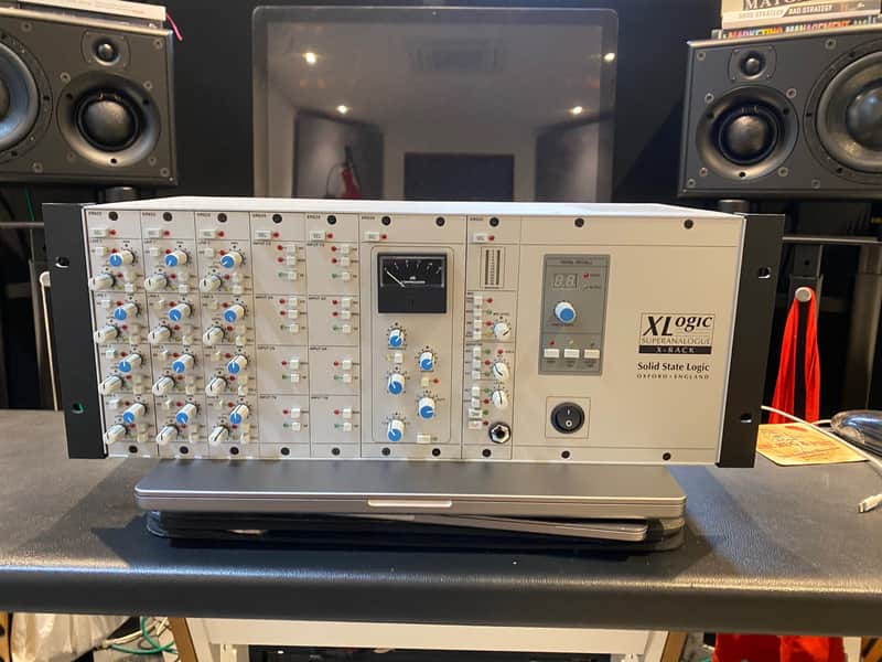Solid State Logic X-Rack 28 Channel Summing Mixer + Stereo Bus Compressor & custom Mogami breakout cables image 1