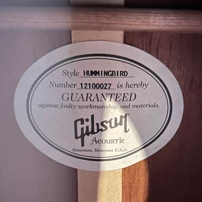 Gibson Hummingbird 2010 - 2013 - Heritage Cherry Sunburst image 11