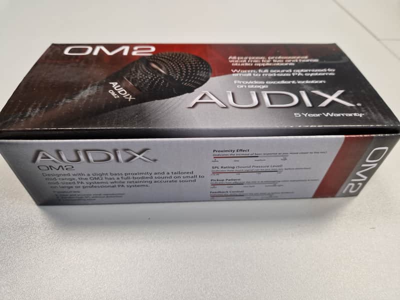 Audix OM2 Handheld Hypercardioid Dynamic Microphone - Black image 1