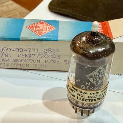 Telefunken Ecc83/12ax7 Medical Grade White Tip Smooth Plate image 1