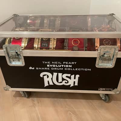 Neil Peart Rush Evolution Snare Drum Collection total of 4 Snares ORIGINAL ALL MATCHING serial numbers image 1