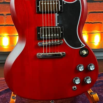 2023 Epiphone "Inspired by Gibson" 1961 Les Paul SG Cherry Electric Guitar w/ Hard Case image 3