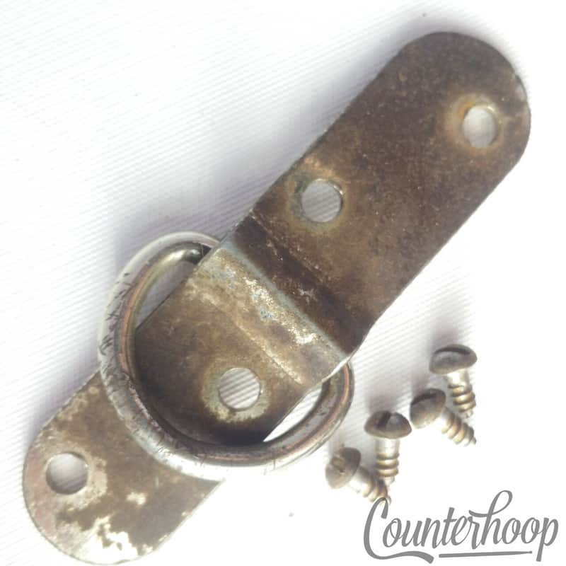 Leedy Snare Drum Marching Harness Mount Wood Hoop Nickel Attachment Vintage1940s image 1