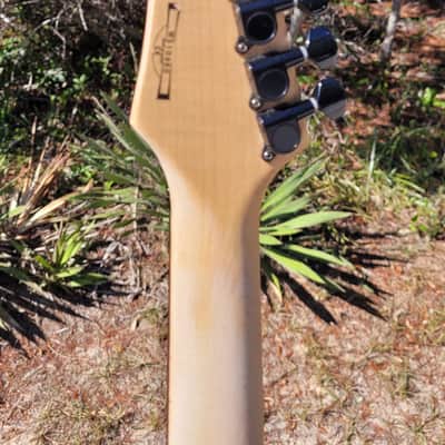 Ibanez 370S Saber Series Metallic Purple Flame Floyd Rose Trem image 4